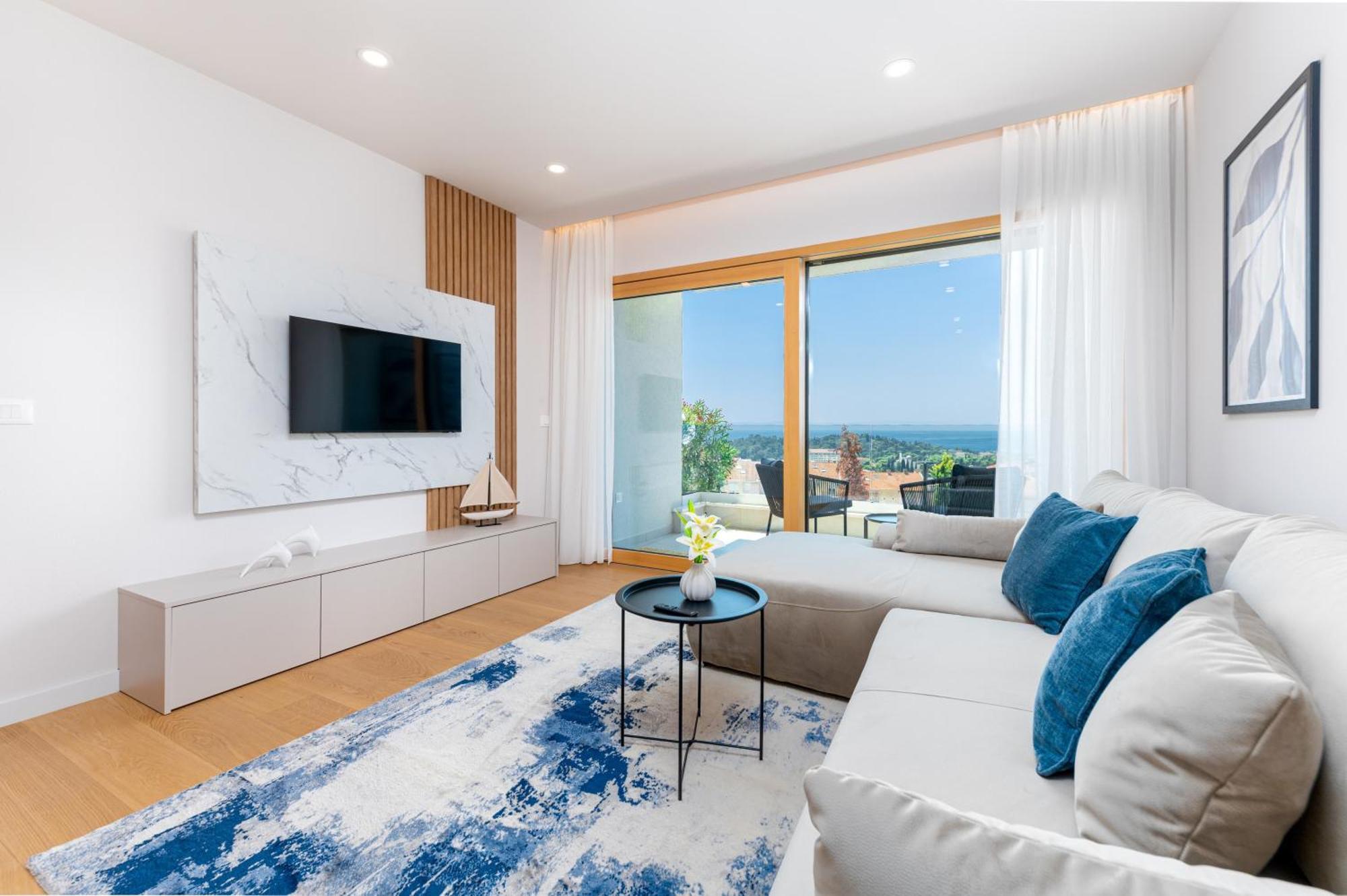 Luxury Adria Sea City & Mountain View Apartment ماكارسكا المظهر الخارجي الصورة